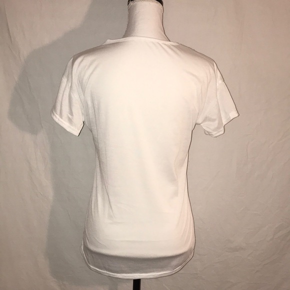 ✅HOST Pick✅ Short Sleeve Crochet Design Top, Size Large - Picture 3 of 7